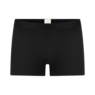 GOTS Sertifikalı Organik Pamuk Erkek Trunk Boxer İç Çamaşırı 7'Li Paket - Siyah