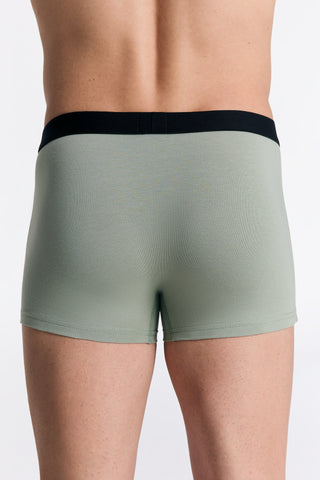GOTS Sertifikalı Organik Pamuk Erkek Trunk Boxer İç Çamaşırı 3'lü Paket - Eisberg Yeşili