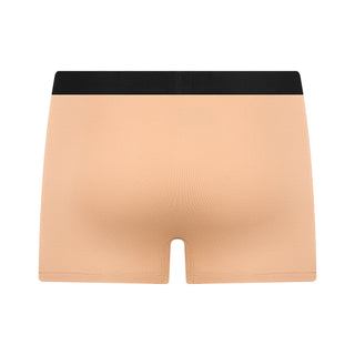 GOTS Sertifikalı Organik Pamuk Erkek Trunk Boxer İç Çamaşırı 3'lü Paket - Bej