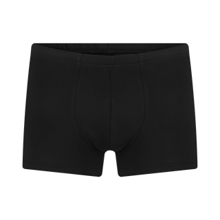 GOTS Sertifikalı Organik Pamuk Erkek Retro Boxer İç Çamaşırı 3'Lü Paket - Siyah