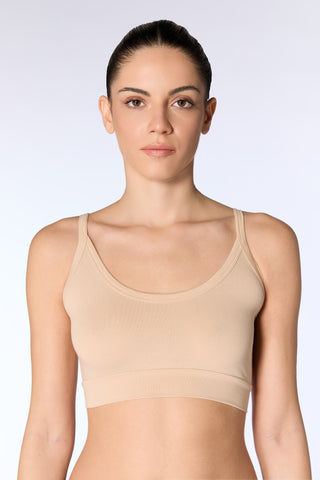 GOTS Sertifikalı Organik Pamuk Kadın Büstiyer - Bej