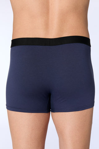 GOTS Sertifikalı Organik Pamuk Erkek Trunk Boxer İç Çamaşırı - Lacivert