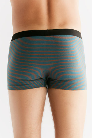 GOTS Sertifikalı Organik Pamuk Erkek Trunk Boxer İç Çamaşırı 3'lü Paket - Köknar Tabasko