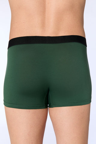 GOTS Sertifikalı Organik Pamuk Erkek Trunk Boxer İç Çamaşırı - Çam Yeşili