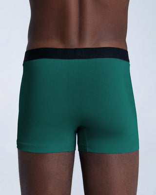 GOTS Sertifikalı Organik Pamuk Erkek Trunk Boxer İç Çamaşırı 3'lü Paket - Çam İğnesi Yeşili