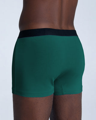 GOTS Sertifikalı Organik Pamuk Erkek Trunk Boxer İç Çamaşırı 3'lü Paket - Çam İğnesi Yeşili