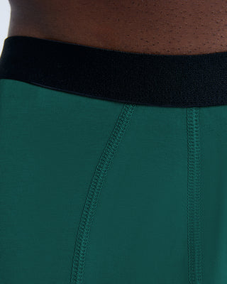 GOTS Sertifikalı Organik Pamuk Erkek Trunk Boxer İç Çamaşırı 3'lü Paket - Çam İğnesi Yeşili