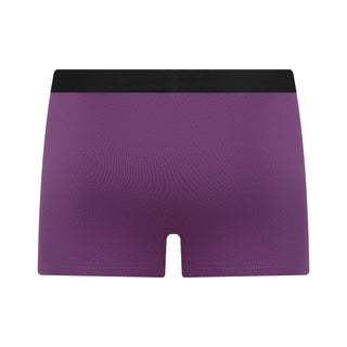 GOTS Sertifikalı Organik Pamuk Erkek Trunk Boxer İç Çamaşırı 3'lü Paket - Mor