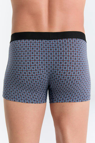 GOTS Sertifikalı Organik Pamuk Erkek Trunk Boxer İç Çamaşırı 3'lü Paket - Floralgeo