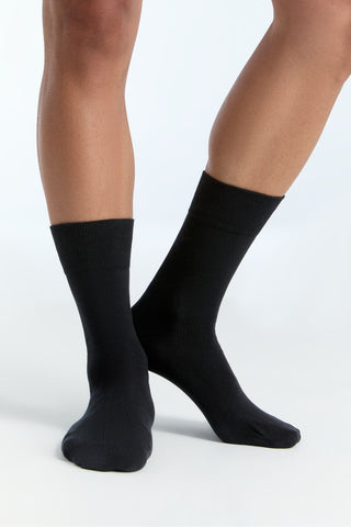 Organik Pamuk Unisex Çorap – Siyah