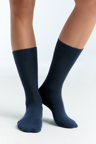 Organik Pamuk Unisex Çorap – Lacivert