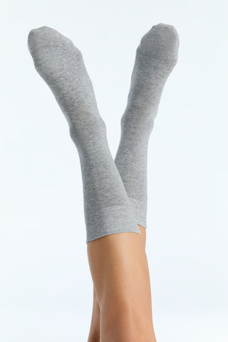 Organik Pamuk Unisex Çorap – Gri Melanj