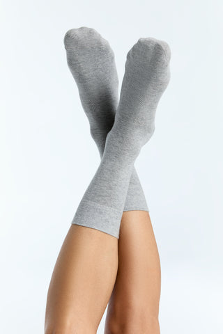 Organik Pamuk Unisex Çorap – Gri Melanj