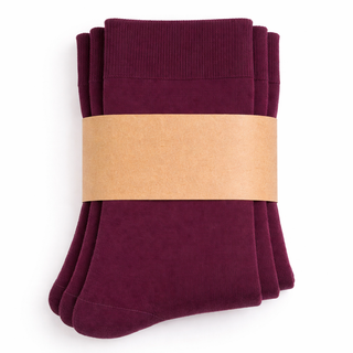 Organik Pamuk Unisex Çorap – Magenta - 3'lü Paket