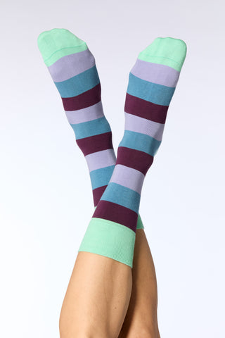 Organik Pamuk Unisex Çorap – Kivi/Magenta/Gök Mavisi/Lavanta