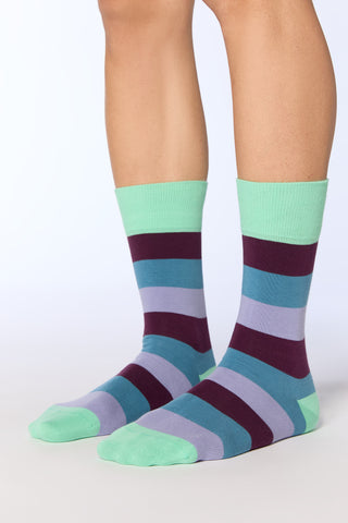 Organik Pamuk Unisex Çorap – Kivi/Magenta/Gök Mavisi/Lavanta