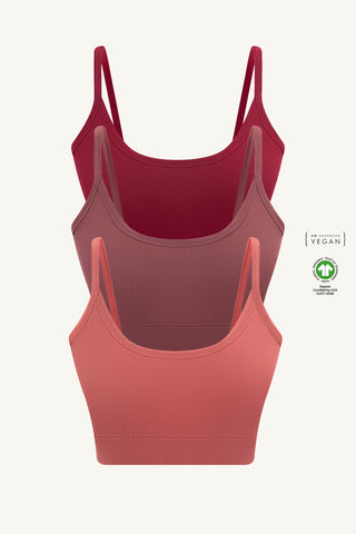 Romantik Tonlar Üçlüsü - GOTS Sertifikalı Organik Pamuk Büstiyer